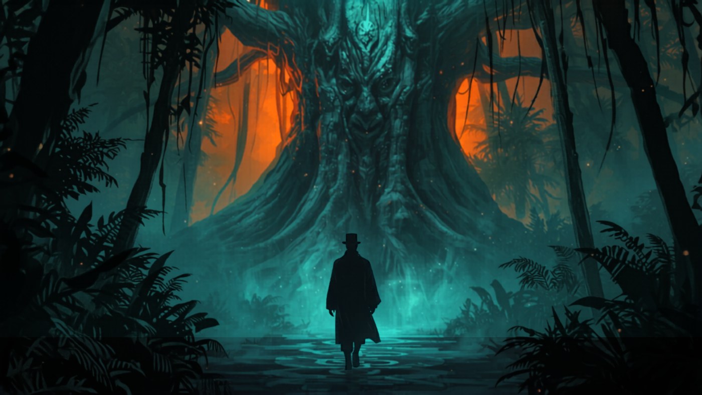 Baron Samedi · Gesicht im Baum · Vodou-Loa der Schwelle